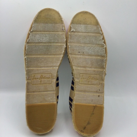 Sam Edelman Verona Striped Espadrille Slip On Canvas Shoes - Picture 9 of 9